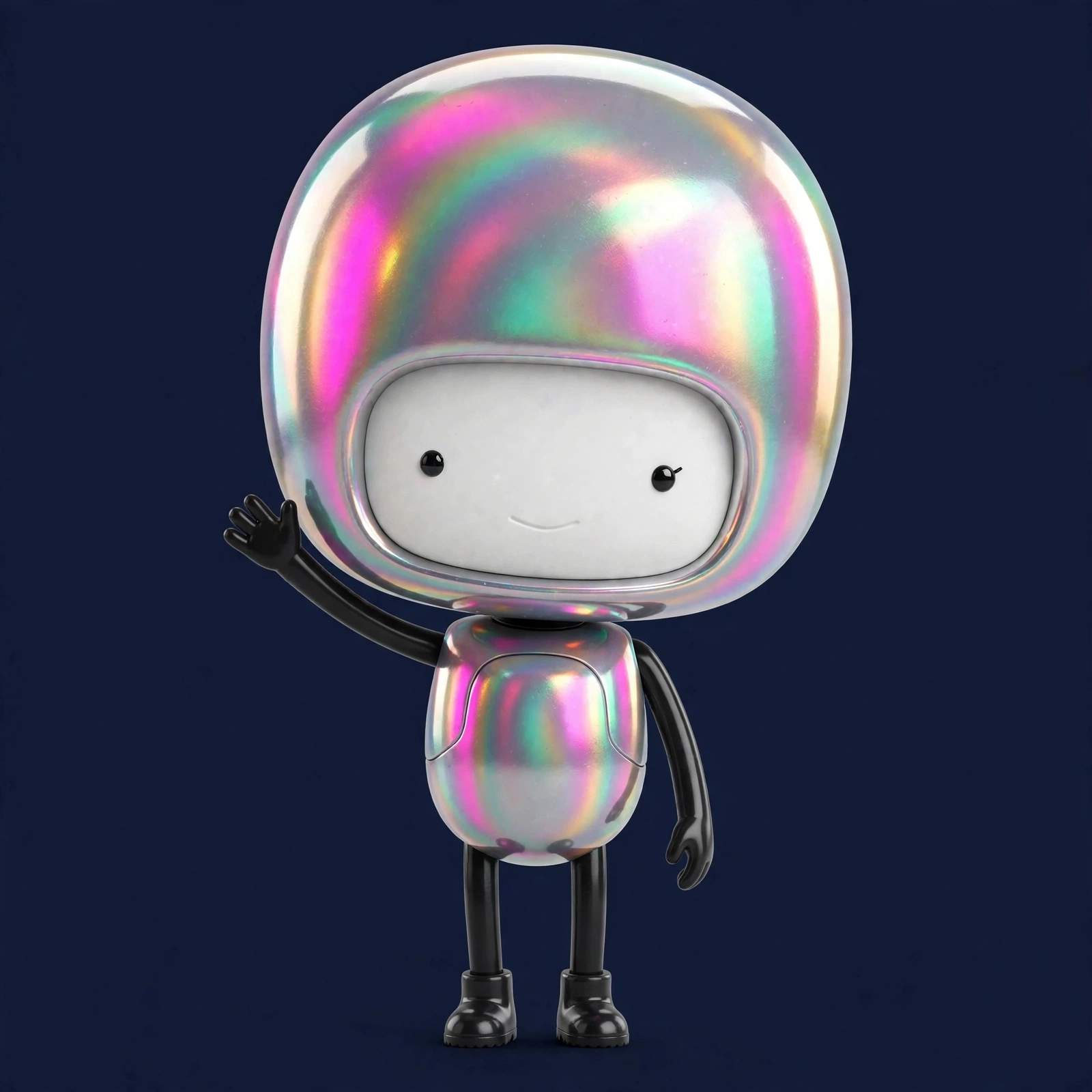Roboto waving hello